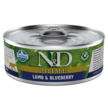 N&D Prime Kuzu & Yaban Mersini Kedi Konservesi 70 G