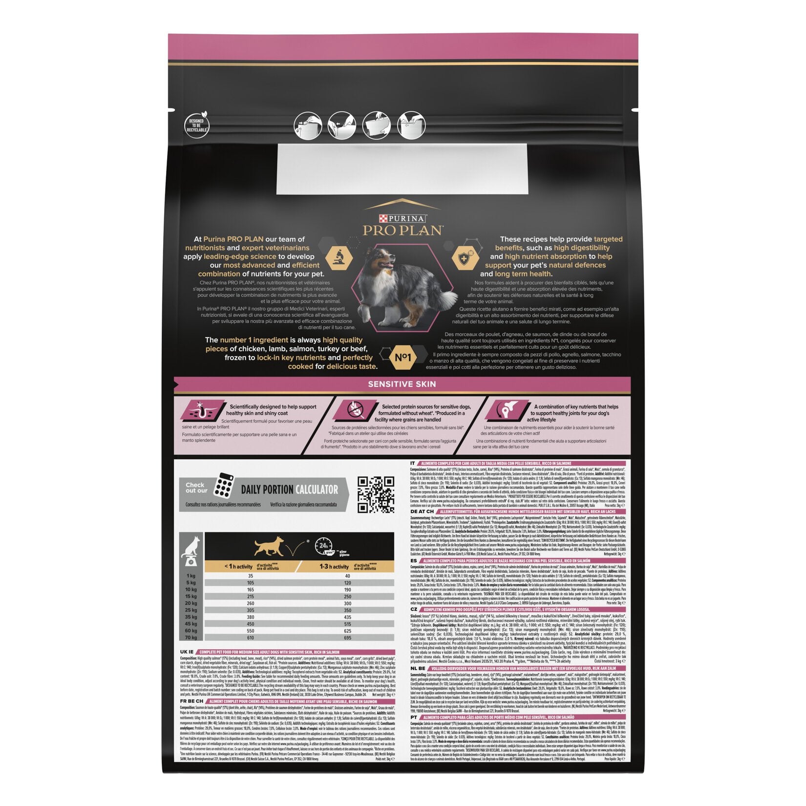 Proplan Orta Irk Yetişkin Köpek Somonlu Mama 3 Kg