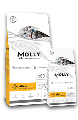 Molly Hipoalerjenik Tavuklu Yetişkin Kedi Maması 15 Kg